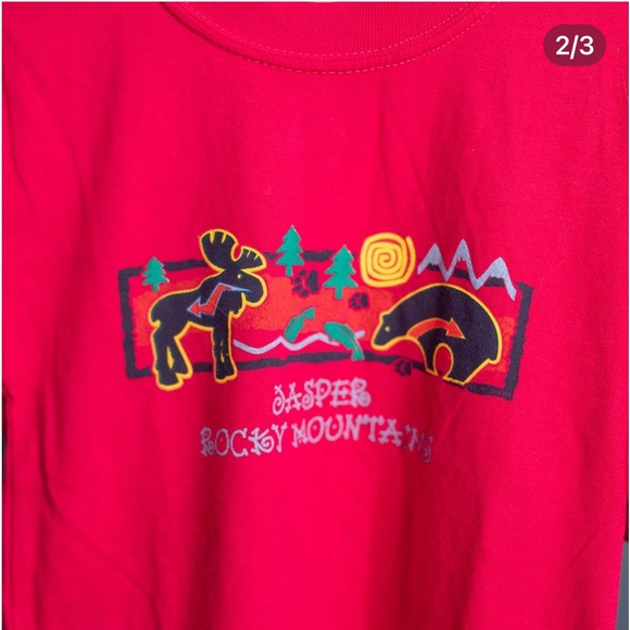 2/$20- VINTAGE Jasper Rocky Mountain tshirt - Picture 2 of 3